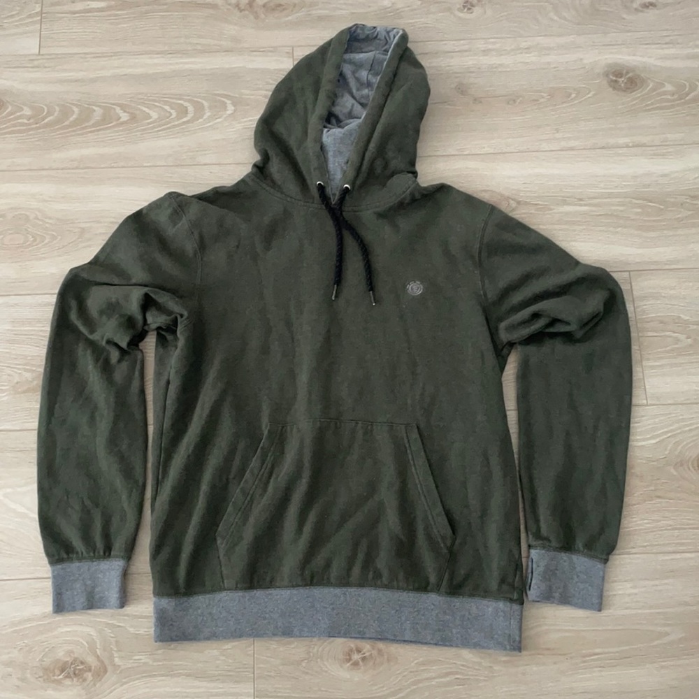 Element Green Gray Hoodie